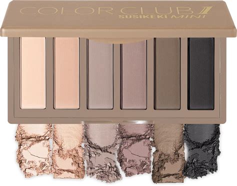 6 Colors Mini Naked Eyeshadow Makeup Palette Neutral Nude。